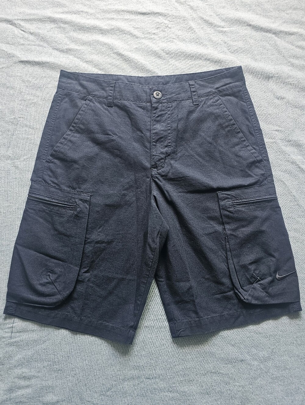 Nike Cargo Shorts Mens 30 Navy Ripstop Utility Tactical Hiking Golf
